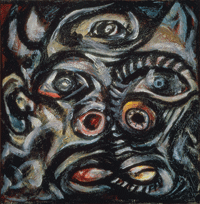 Jackson Pollock. <em>Head (Głowa)</em>, ok. 1938-1941. Museu Colecção Berardo, Lisboa(Crédit : Laura Castro)