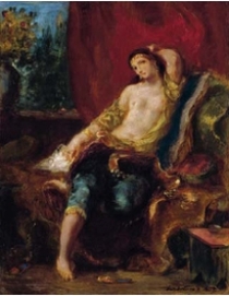 Eugène Delacroix, <em>Odaliska</em>, 1857, olej na desce©Collection particulière