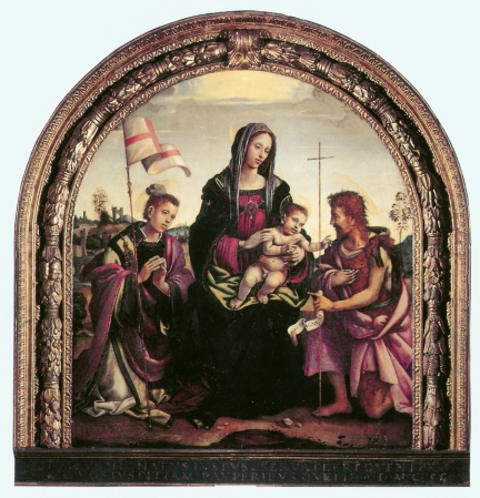 Filippino Lippi, <em>Madonna z Dzieciątkiem i świętymi Stefanem i Janem Chrzcicielem</em>, 1503, Museo Civico, Prato©Archivio Museo Civico di Prato