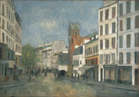 Maurice Utrillo, <em>Rue des Abesses na Montmartrze</em>, ok.1912(Photo: Jean Fabris Adagp Paris 2008)