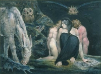 William Blake,<em> Hekata</em> lub <em>Noc radości Enitharmon, </em>akwaforta z akwarelą, ok.1795, Tate© Tate, London 2008