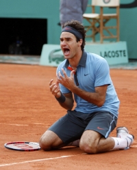 Roger Federer po zwycięstwieReuters