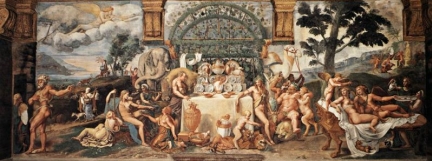 Giulio Romano, <em>Bankiet Amora i Psyche</em>, Palazzo del Te, MantuaWikipedia