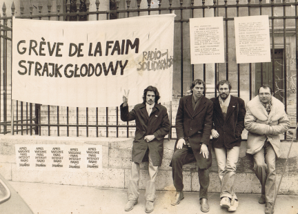 Strajk głodowy czterech animatorów Radia Solidarność w Kościele Polskim w Paryżu, luty 1983