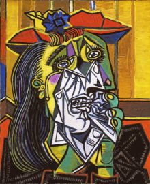 Pablo PICASSO (1881-1973) "Płacząca kobieta", 1937. Olej 60,8 X 50 cmKolekcja: Tate, London © Succession Picasso/DACS 2009, Image © Tate, London 2009