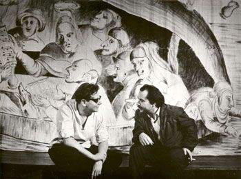 Jerzy Grotowski i Ludwik Flaszen, 1960© Leonard Olejnik