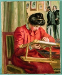 Pierre-Auguste Renoir, <em>Christine Lerolle haftująca</em>, 1896, Columbus Museum of Art, Ohio