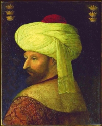 Naśladowca Gentile Belliniego, <em>Mehmed II</em>, Museum of Islamic Art, Doha© RMN
