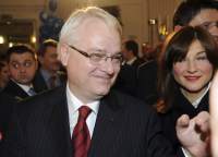 Ivo Josipović po ogłoszeniu wyników pierwszej tury.(Foto: Reuters)