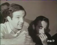 Каннский фестиваль. 18 мая 1968 года. Франсуа Трюффо заявляет, что фестиваль должен быть закрыт. Невозможно игнорировать то, что происходит в Париже.Фото : INA