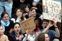 Французские старшеклассники протестуют против реформы системы образования