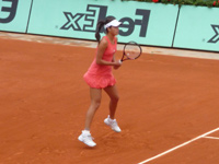Сербская теннисистка Ана Иванович на корте Ролан Гарроса в четвертьфинале.Фото: Никита Сарников, RFI