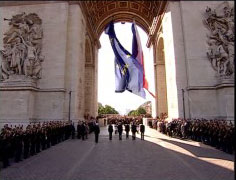 Церемония инаугурации президентства Франции в ЕвроСоюзе у Триумфальной арки в ПарижеФото: © European Community
