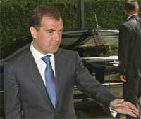 Президент России Д.Медведев 24 августа 2008(Photo: Reuters)
