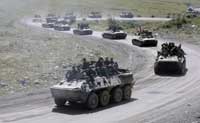 Российские войска уходят из Южной Осетии. 24 августа 2008(Photo: Reuters)