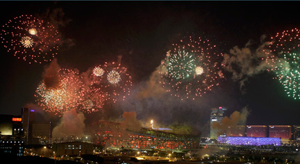 Феерверк. Церемония закрытия Олимпиады в Пекине.(Photo : Reuters)