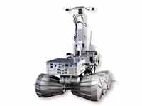 Первый французский робот «Лама» 1999, прототип роботов для планеты Марс. 
 ©Musée des arts et métiers