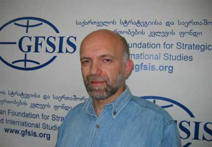 Арчил Гегешидзе, исследователь-политолог Грузинского фонда стратегических и международных исследований(Photo : RFI/G.Akkerman)