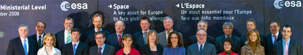 Участники конференции министров стран-членов Европейского Космического Агентства, 25 ноября 2008.ESA