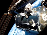 Международная космическая станция с европейским модулем Колумбус. ESA