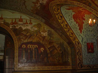 Фрески в крипте (нижнем храме) собора Александра Невского в Париже
(Photo : exarchat.org / crypte.fr)
