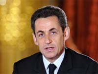 Президент Франции Н.Саркози. Телевизионное интервью 5 февраля 2009(Photo: REUTERS/Gerard Cerles)