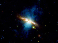 Объект Мессье 82 - один из космических объектов, которые предлагается наплюдать любителям астрономии. Его можно увидеть в небольшой любительский телескоп. ESA