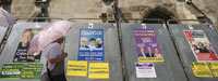 Плакаты кандидатов на выборах в Европейский парламент. Париж, июнь 2009(Photo: REUTERS)