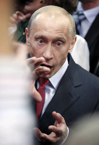 Владимир Путин во время визита в Германию в январе 2009 г.Фото: Reuters