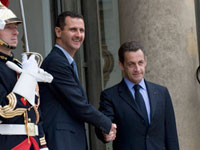 Приём президентом Н.Саркози сирийского президента Б.Асада в Елисейском дворце в июле
(Photo : Reuters)