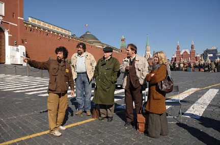 Съемочная группа фильма "Концерт" работает на Красной площади.© EuropaCorp Distribution