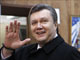 Виктор Янукович, согласно экзит-полам, во втором туре выборов президента Украины опережает Юлию Тимошенко на 3-5%. Киев, 7 февраля 2010.(Photo: REUTERS)