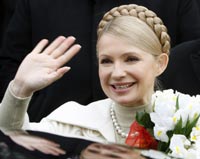 Юлия Тимошенко, Днепропетровск 7 февраля 2010.(Photo: REUTERS)