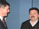 Руководители избирательных штабов Януковича и Тимошенко в Донецкой области Александр Касьянюк (слева) и Олег Измайлов 8 февраля 2010 г. в Донецке
(Photo : RFI/Belov)