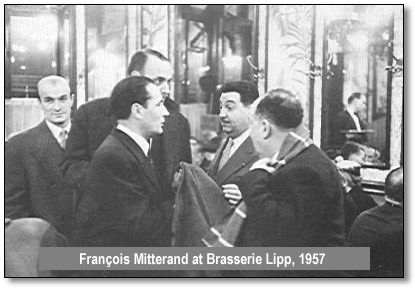 Франсуа Миттеран в пивной ЛиппаWikipedia