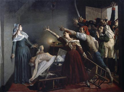 Жан-Жозеф Вертс (Jean-Joseph Weerts)  Марат убит! 13 июля 1793, 8 вечера, 1880© Photographie Arnaud Loubry