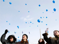 Митинг «Спасем Байкал, Спасем Байкальск»,13 февраля 2010REUTERS/Denis Sinyakov 