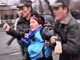Милиция задерживает митингующих в Бишкеке. REUTERS