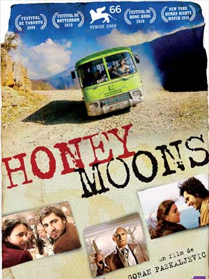 Goran Paskaljevic'in bugün gösterime giren Sırp-Arnavut ortak yapımı yeni filmi "Honeymoons"un afişi.(AlloCiné)