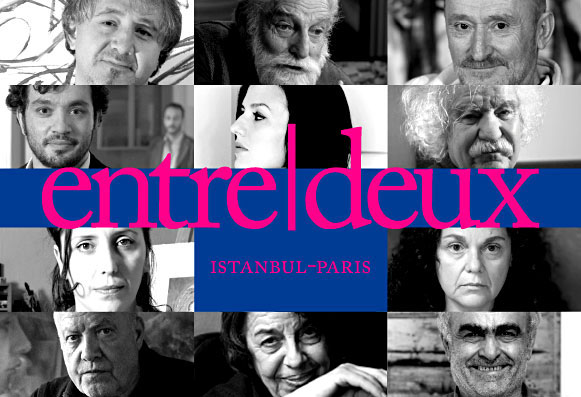 "Istanbul-Paris Entre Deux / İki Arada" sergisi afişi.(www.citedesartsparis.net)