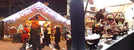 Vào mùa này, nhiều gian hàng bán đồ chơi và bánh kẹo được mở ra gần quảng trường Concorde để phục vụ klhách mua sắm (ảnh Tuấn Thảo) 