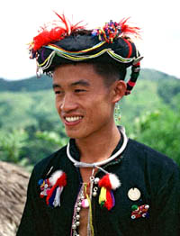 Người Akha ở vùng giáp giới Lào với Trung Quốc   