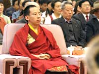 Ban Thiền Lạt Ma thứ 11 tại Bắc Kinh nhân kỷ niệm 50 năm giải phóng "chế độ nông nô Tây Tạng"  (Ảnh : Reuters)