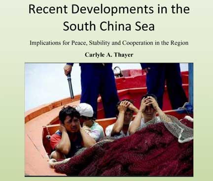 Ảnh bìa bài tham luận của giáo sư Carl Thayer tại Hội thảo Quốc tế về Biển Đông tại Hà Nội ngày 26-27/11/2009(Ảnh : DR)