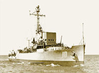 Ảnh tư liệu của Hộ tống hạm Nhật Tảo bị hải quân Trung Quốc bắn chìm trong trận Hoàng Sa 1974(Ảnh : DR)