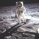 Buzze Aldrin, người  thứ hai đặt chân lên mặt trăng ngày 21/7/1969Ảnh: D.R