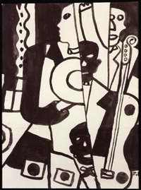 "Jazz, variante", Fernand Léger (vers 1930).© Paris, Galerie Berès/ Musée du quai Branly, Ymago.