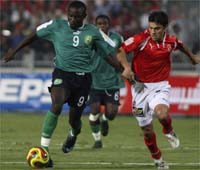 Daouda Kamilou et Coton Sport dominés par Al Ahly.(Photo : Reuters)