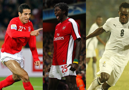 Trois nommés, mais un seul meilleur joueur africain 2008(Photos : AFP/Reuters/RFI)