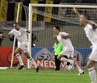 Les Algériens vainqueurs en Zambie comme face à l'Egypte.(Photo : AFP)